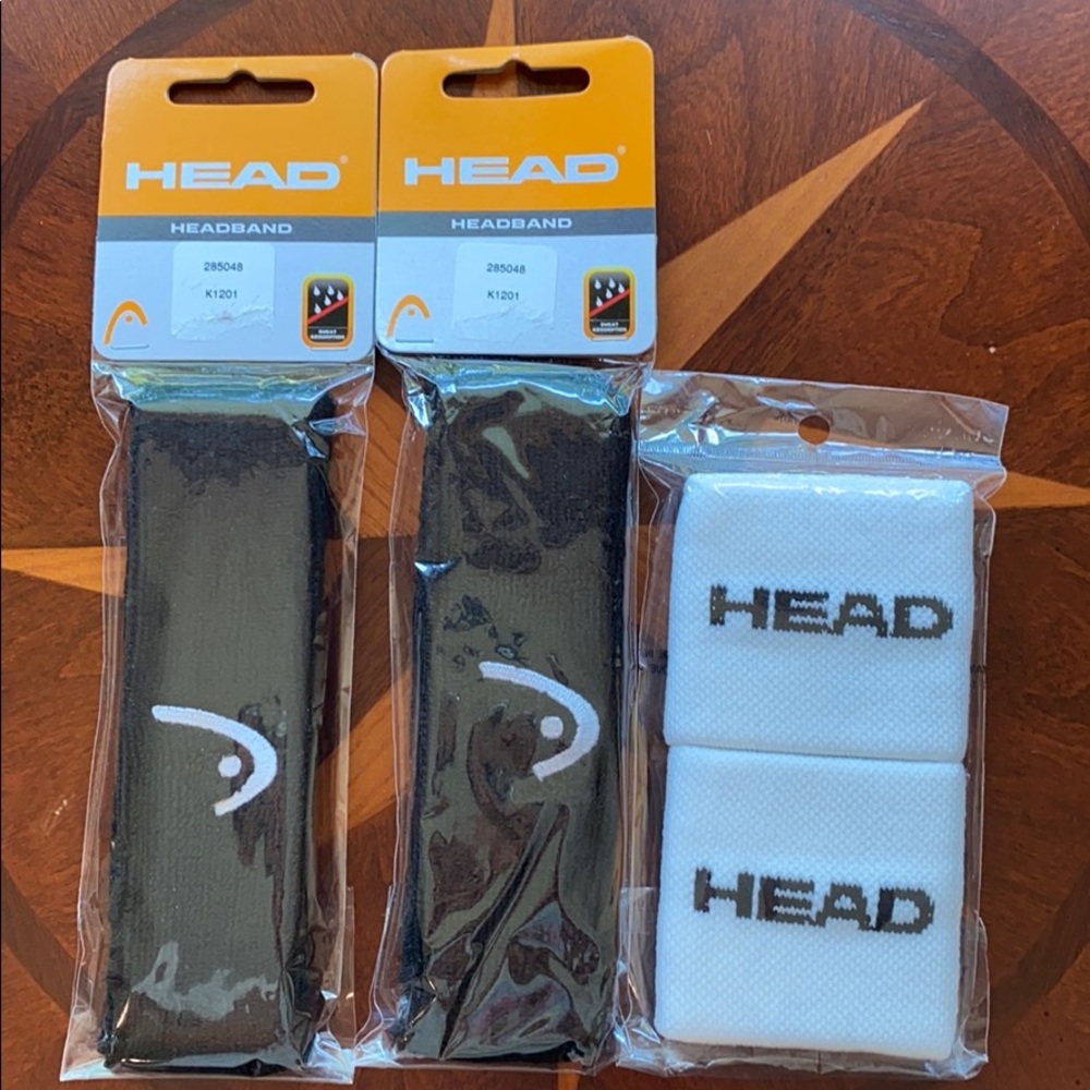 Head 2 new headbands and 1 wristband